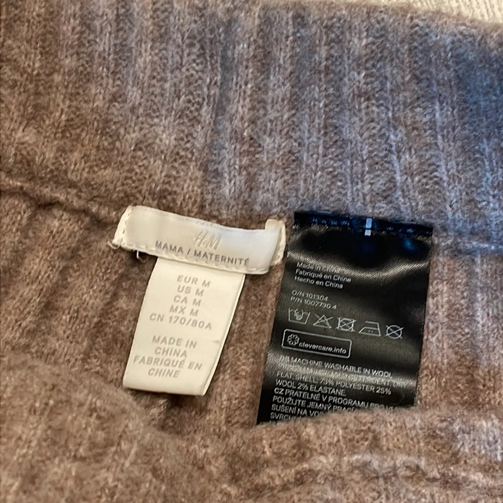 MAMA Rib-knit Wool-blend Pants. Medium - Picture 7 of 10